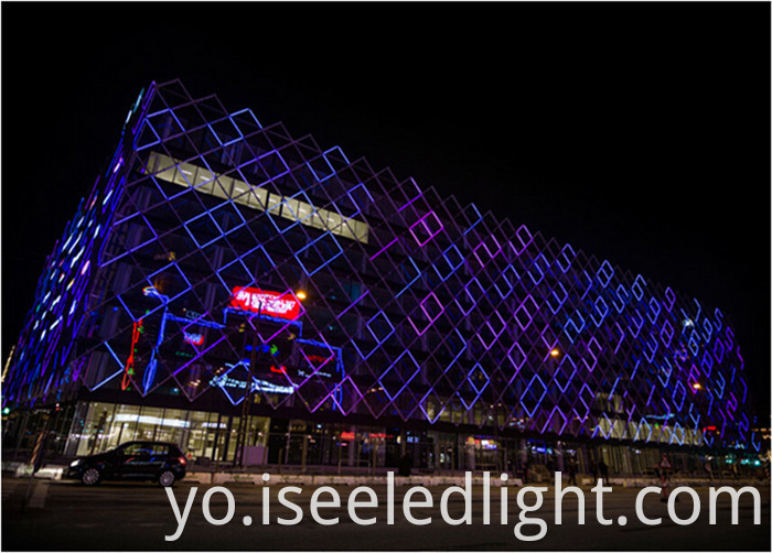 DMX RGB digital tube facade lighting